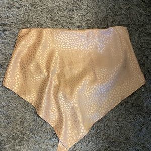 rose gold bandeaux top